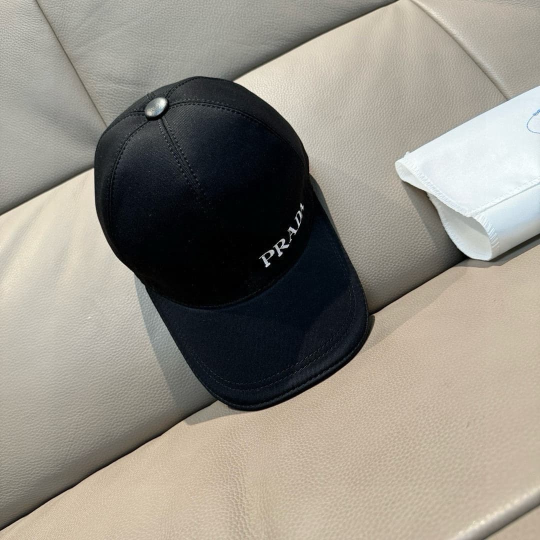 C29851 Baggy cloth bag, Prada new model baseball cap. Embroidered logo. Customized by 1:1. Original pure cotton fabric + top-grade cowhide material. Lightweight and breathable! Excellent quality. Basic head circumference: 56. Adjustable clip. — image 8