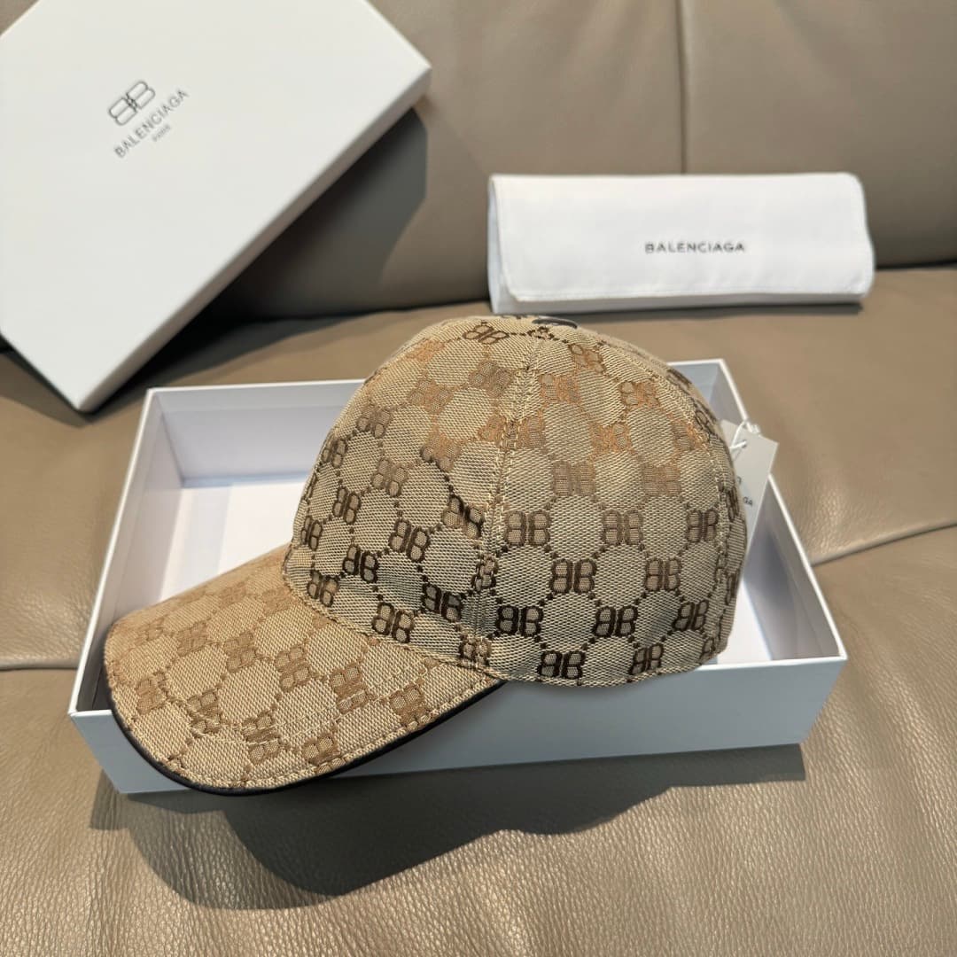 C29839 Bag-shaped cap, Balenciaga new model baseball cap. Custom-made by 1:1. Original canvas material + top-grade cowhide, with pure cotton lining. Lightweight and breathable, simple and elegant! Basic head circumference: 56. Adjustable clip, suitable fo — image 2