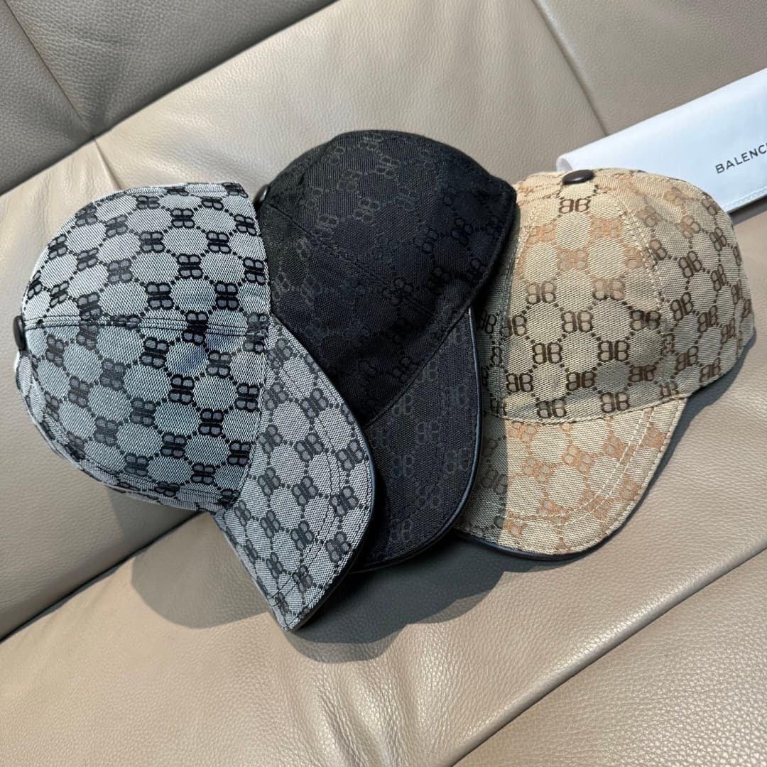 C29839 Bag-shaped cap, Balenciaga new model baseball cap. Custom-made by 1:1. Original canvas material + top-grade cowhide, with pure cotton lining. Lightweight and breathable, simple and elegant! Basic head circumference: 56. Adjustable clip, suitable fo — image 8