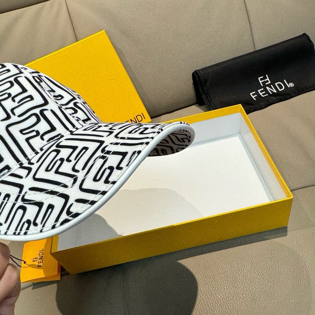 C29825 Bagged cap, Fendi new model baseball cap. Double F pattern, always in high demand at the store, highly rated. 1:1 – custom molded, original pattern fabric + top-grade cowhide material, lightweight and breathable! Excellent quality. Basic head circu — image 6