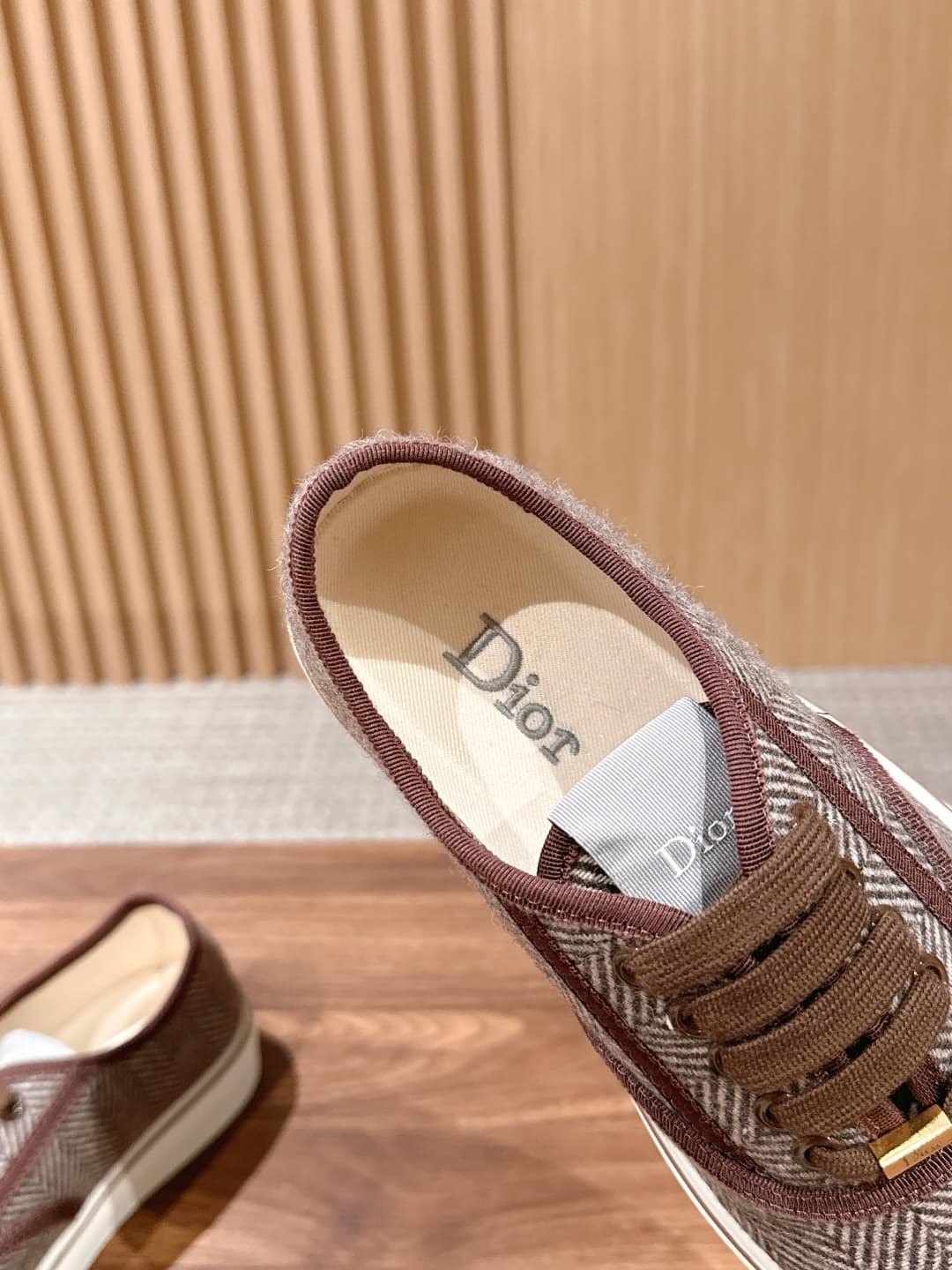 D5952 Top version: Christian Dior spring/summer new monogram leather loafers — image 7