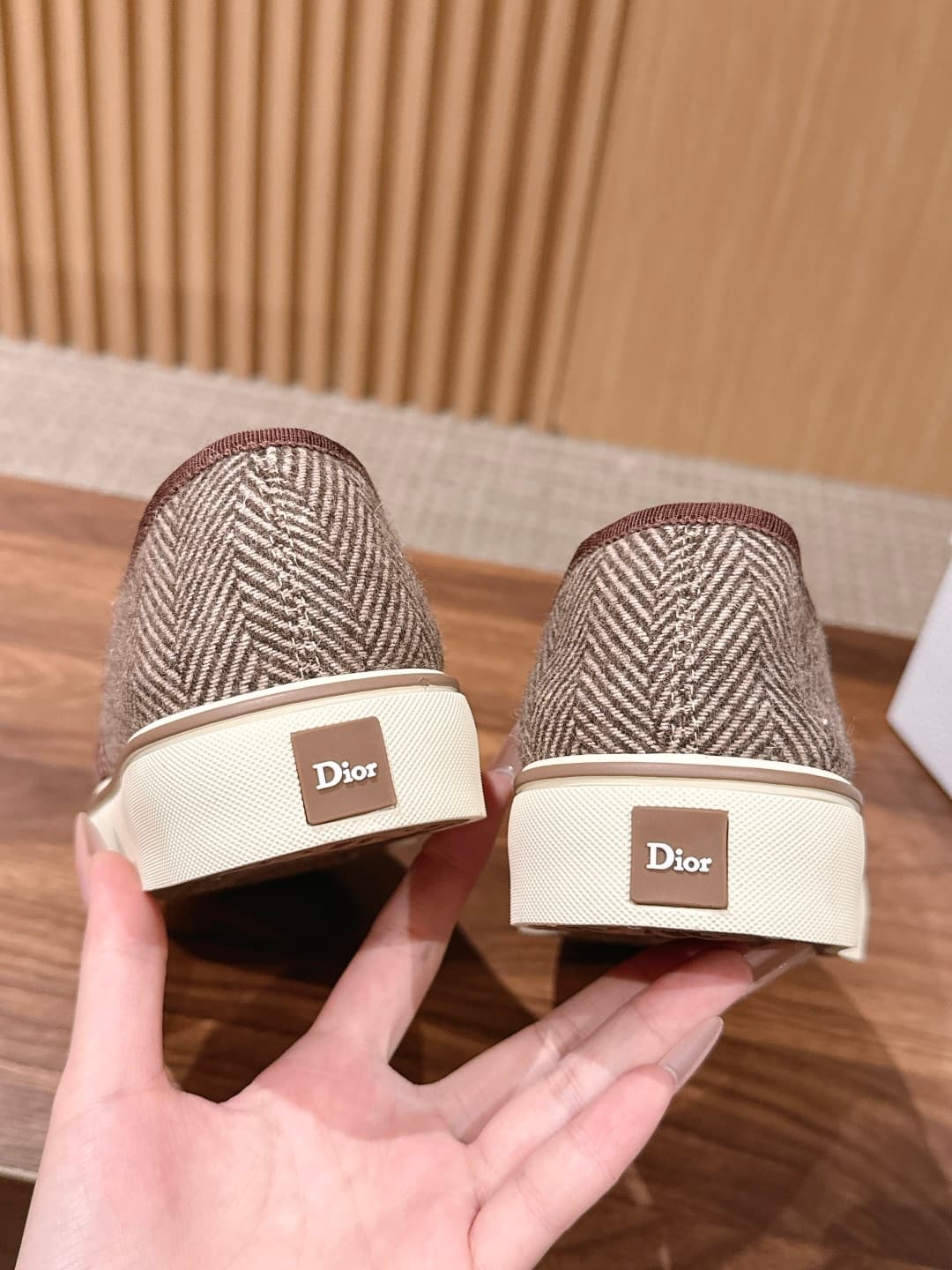 D5952 Top version: Christian Dior spring/summer new monogram leather loafers — image 8