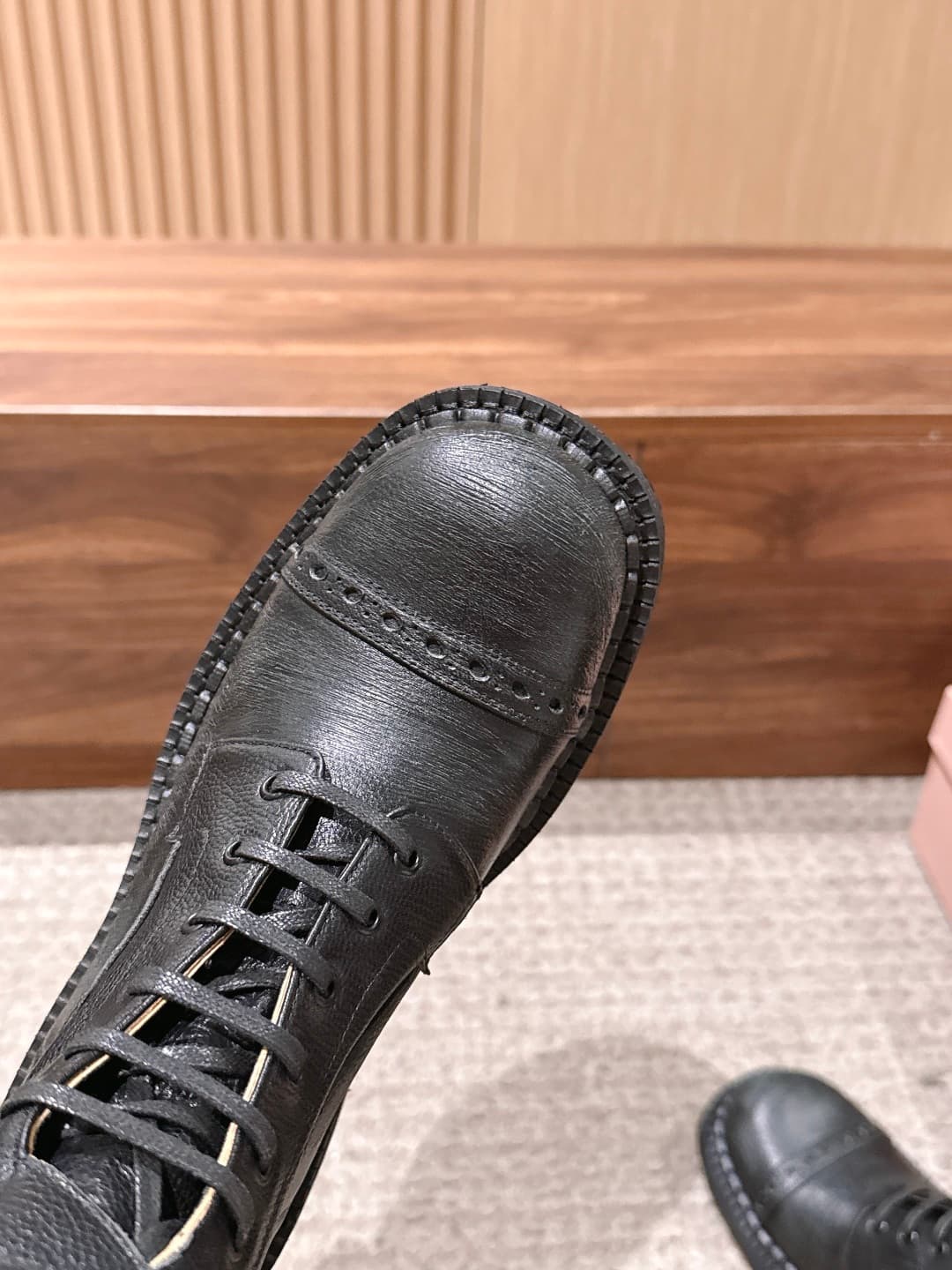D10577 MiuMiu New Model Rider Long Boots – A stylish long boot with a classic motorcycle-style design. — image 6