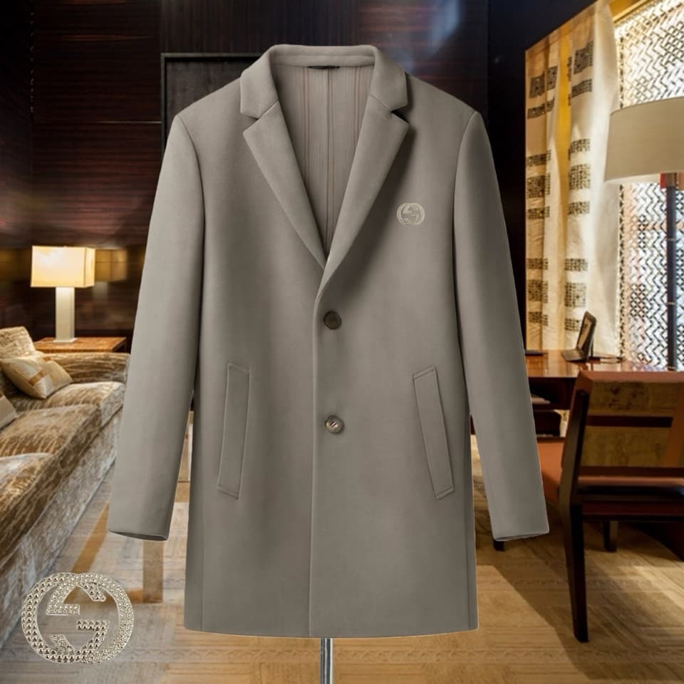 C18013 Highly recommended by the store! The best-selling item! 🔥 [GUCCI] Real wool coat ⚡️ A high-end wool coat for men from a prestigious brand ⚡️ Using top-quality European craftsmanship, original products 🐂 Have arrived at the warehouse 🍀 Top-quality m — image 3