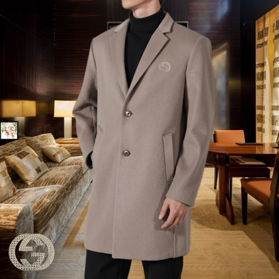 C18013 Highly recommended by the store! The best-selling item! 🔥 [GUCCI] Real wool coat ⚡️ A high-end wool coat for men from a prestigious brand ⚡️ Using top-quality European craftsmanship, original products 🐂 Have arrived at the warehouse 🍀 Top-quality m — image 5
