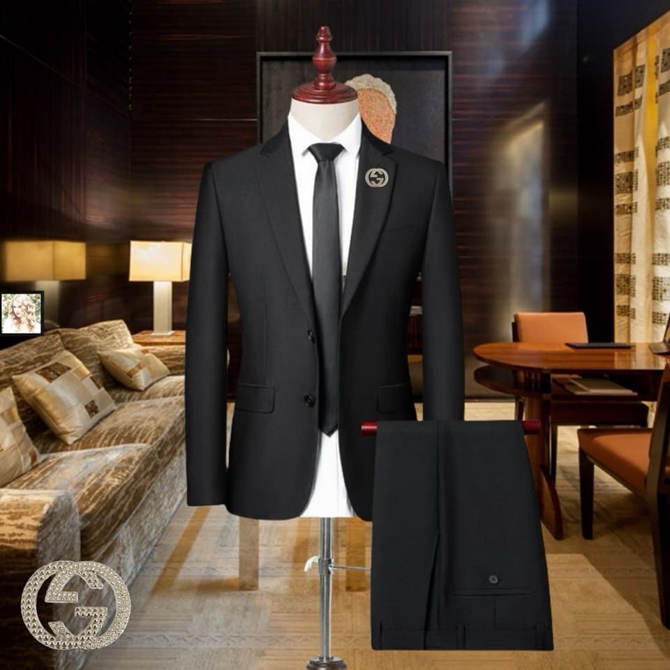 C18011 The perfect choice for business occasions! Essential formal attire for business negotiations and interviews! Wedding dresses! Highly recommended by stores! Best-selling products! 🔥 [GUCCI] High-end suit sets from the original collections; identical — image 1
