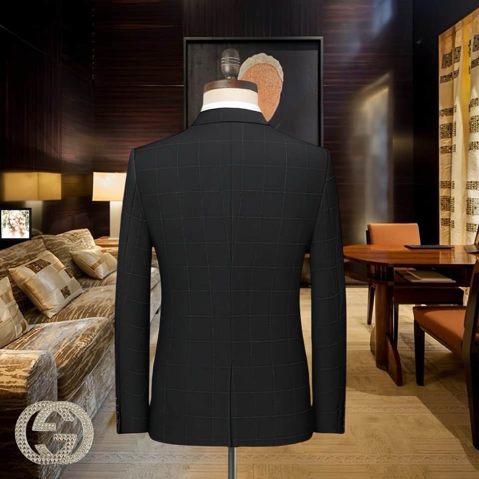 C18009 Wool fabric 210 – suitable for wearing. Highly recommended by the store’s staff! A popular product! 🔥 [GUCCI] Original high-end suit set, identical to the products on the official website. A new model from a fashion show. The highest quality versio — image 4