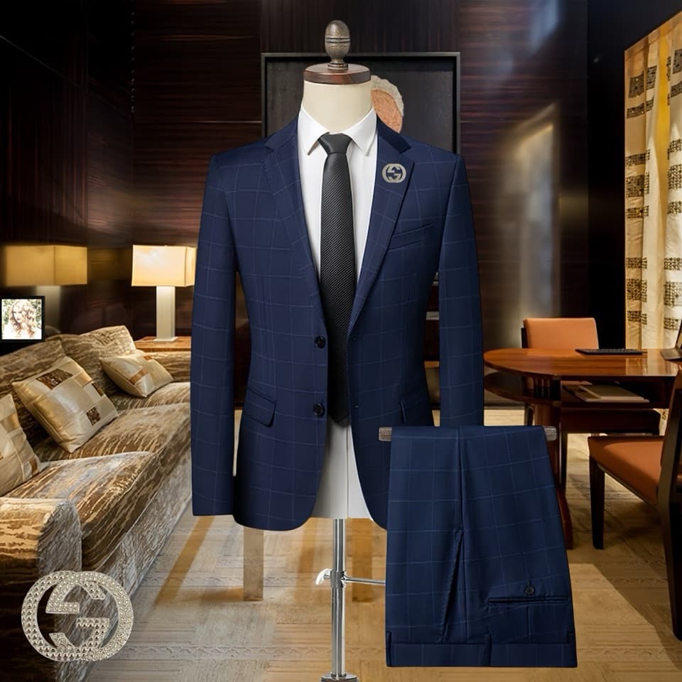 C18009 Wool fabric 210 – suitable for wearing. Highly recommended by the store’s staff! A popular product! 🔥 [GUCCI] Original high-end suit set, identical to the products on the official website. A new model from a fashion show. The highest quality versio — image 1