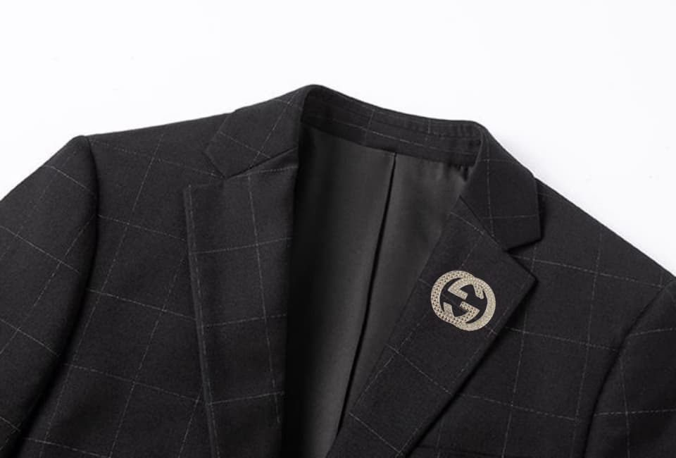 C18009 Wool fabric 210 – suitable for wearing. Highly recommended by the store’s staff! A popular product! 🔥 [GUCCI] Original high-end suit set, identical to the products on the official website. A new model from a fashion show. The highest quality versio — image 5