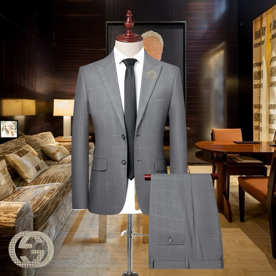 C18010 Wool fabric 210 – suitable for wearing. Highly recommended by the store’s staff! A must-have item! 🔥 [GUCCI] Original high-end suit set, identical to the items on the official website. Two-piece suit set, new model from fashion shows. The most adva — image 2