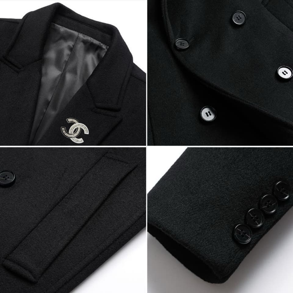 C17975 Highly recommended by the store! The top-selling product! 🔥 [Chanel] Real wool coat ⚡ A high-end wool coat for men from a famous brand ⚡ Top-quality European craftsmanship – original items 🐂 The goods are stored in the warehouse 🍀 World-class men’s — image 7