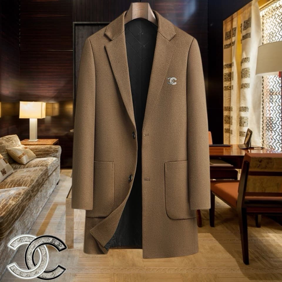 C17974 Highly recommended by the store! The star product for sale! 🔥 [Chanel] Real wool coat ⚡️ A high-end wool coat for men from a famous brand ⚡️ Exquisite European craftsmanship – original items 🐂 The goods are stored in the warehouse 🍀 Top-quality men — image 4