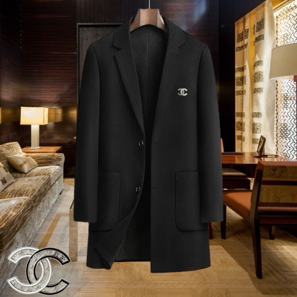 C17974 Highly recommended by the store! The star product for sale! 🔥 [Chanel] Real wool coat ⚡️ A high-end wool coat for men from a famous brand ⚡️ Exquisite European craftsmanship – original items 🐂 The goods are stored in the warehouse 🍀 Top-quality men — image 2
