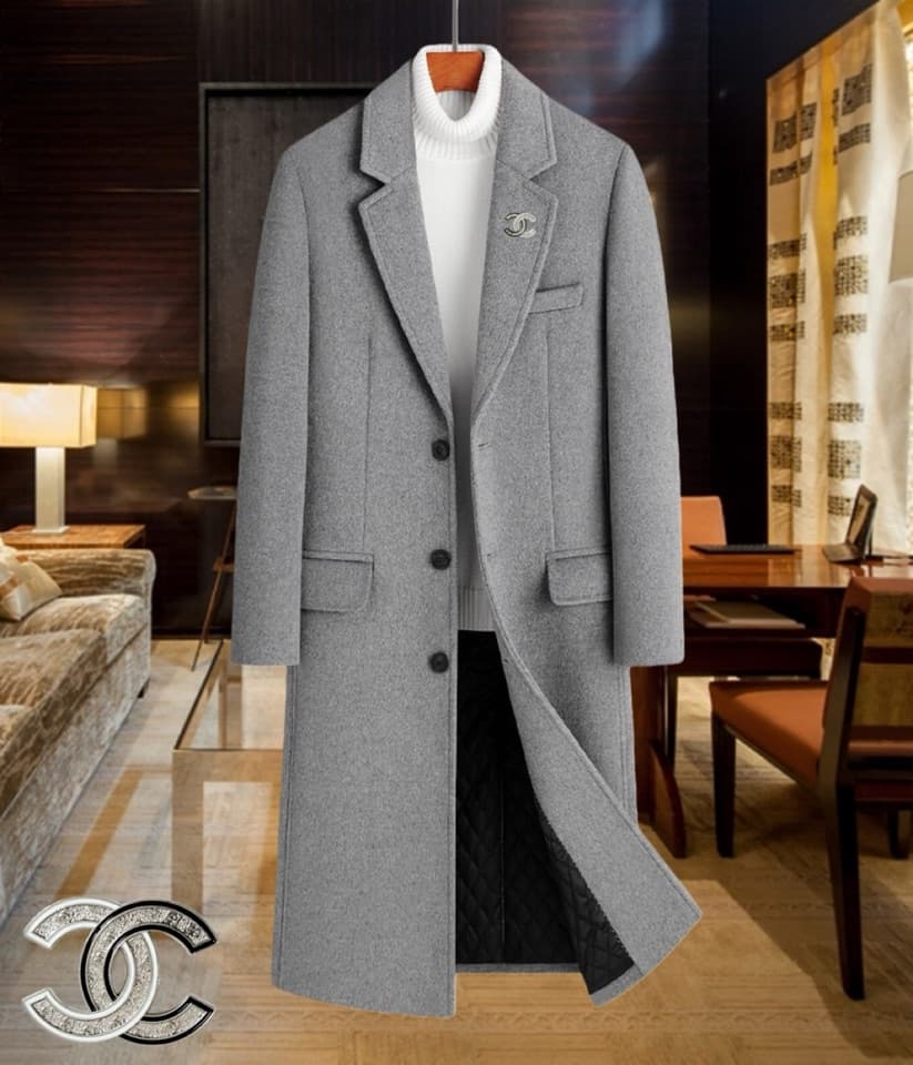 C17971 Highly recommended by the store! The star product to promote! 🔥 [Chanel] Real cashmere coat ⚡️ A high-end cashmere coat from a men’s fashion brand ⚡️ Using top-tier European craftsmanship – original items 🐂 The goods are stored in the warehouse 🍀 T — image 1