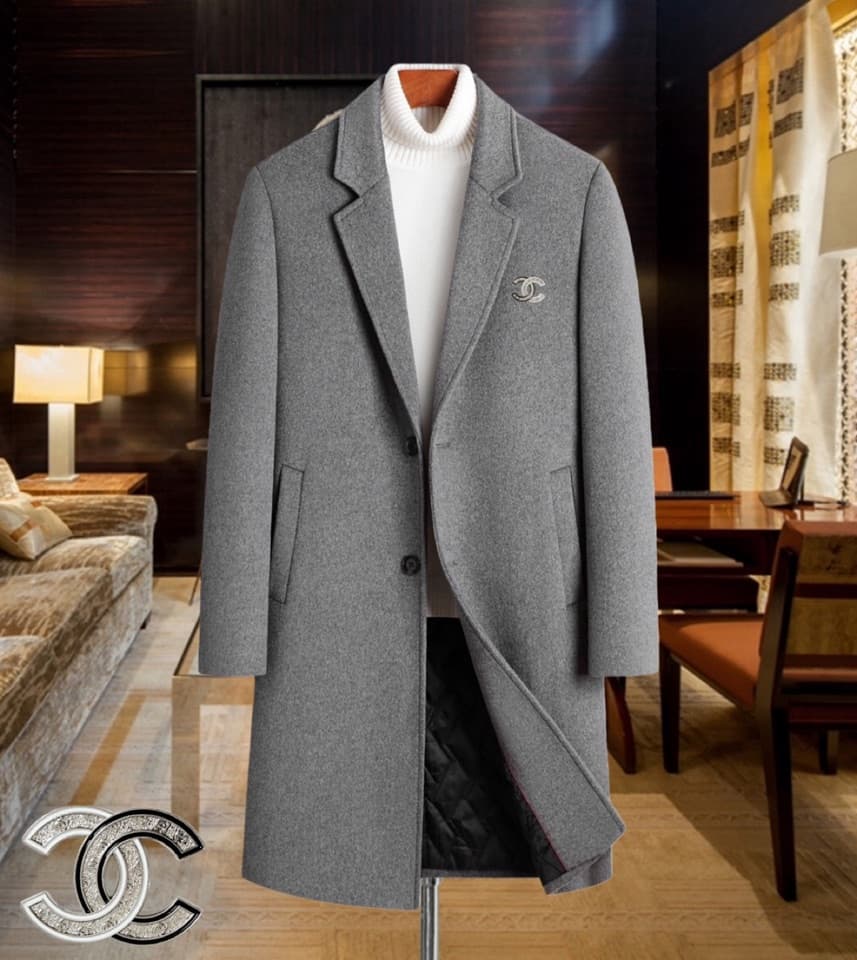 C17970 Recommended by the store! Best-selling product! 🔥 [Chanel] Real cashmere coat ⚡️ High-end cashmere coat for men from a top brand ⚡️ Premium European craftsmanship – original items 🐂 The products are stored in the warehouse 🍀 Top-quality men’s cloth — image 2