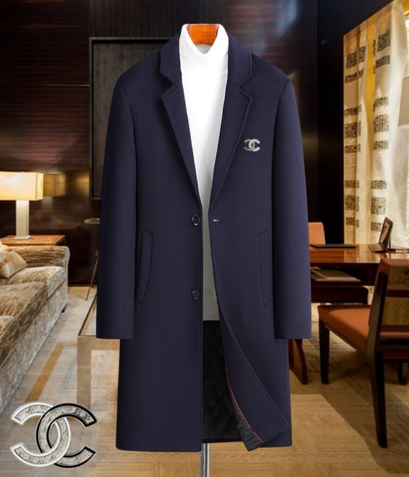 C17970 Recommended by the store! Best-selling product! 🔥 [Chanel] Real cashmere coat ⚡️ High-end cashmere coat for men from a top brand ⚡️ Premium European craftsmanship – original items 🐂 The products are stored in the warehouse 🍀 Top-quality men’s cloth — image 1
