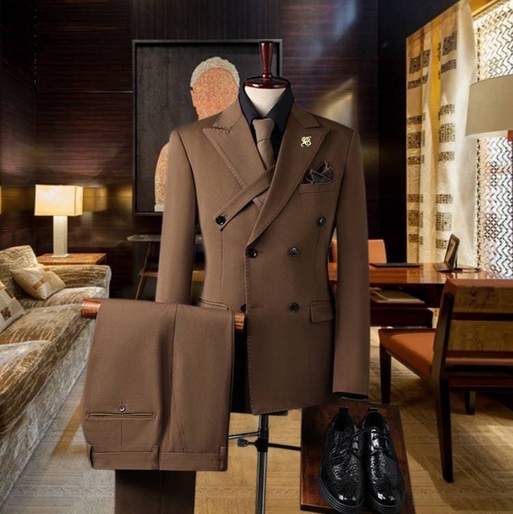 C17967 Ideal for business use! Essential formal attire for business negotiations and interviews! Wedding dresses! Highly recommended by stores! Top-selling products! 🔥 [Burberry BURREEY] High-end suit sets from the original collection, identical to those  — image 1