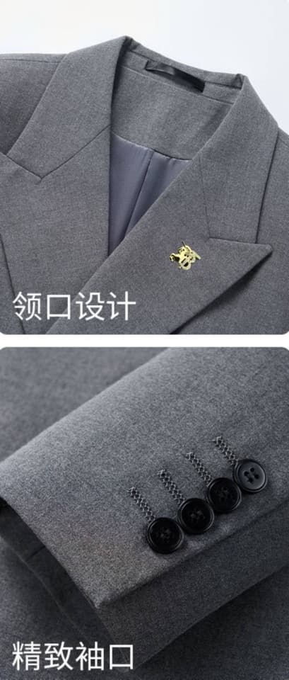 C17963 The preferred choice for business occasions! Essential formal attire for business negotiations and interviews! Wedding dresses! Recommended by stores! Top-selling products! 🔥 [Burreey] High-end suit sets from the original collection, identical to t — image 7