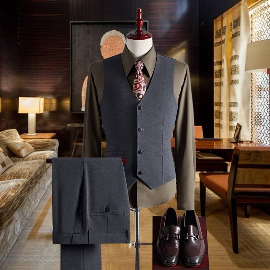 C17963 The preferred choice for business occasions! Essential formal attire for business negotiations and interviews! Wedding dresses! Recommended by stores! Top-selling products! 🔥 [Burreey] High-end suit sets from the original collection, identical to t — image 4