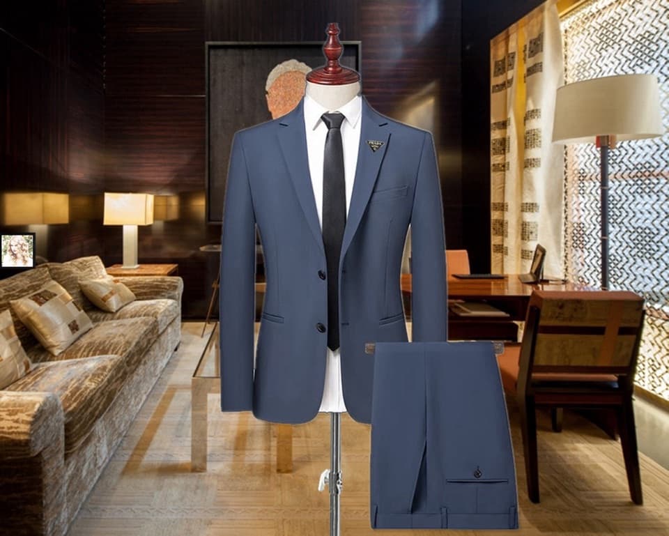 C17959 The perfect choice for business occasions! Essential formal attire for negotiations and interviews! Highly recommended by store staff! A must-have item! 🔥 [Prada] High-end suit sets, identical to those on the official website. A complete set of sui — image 1