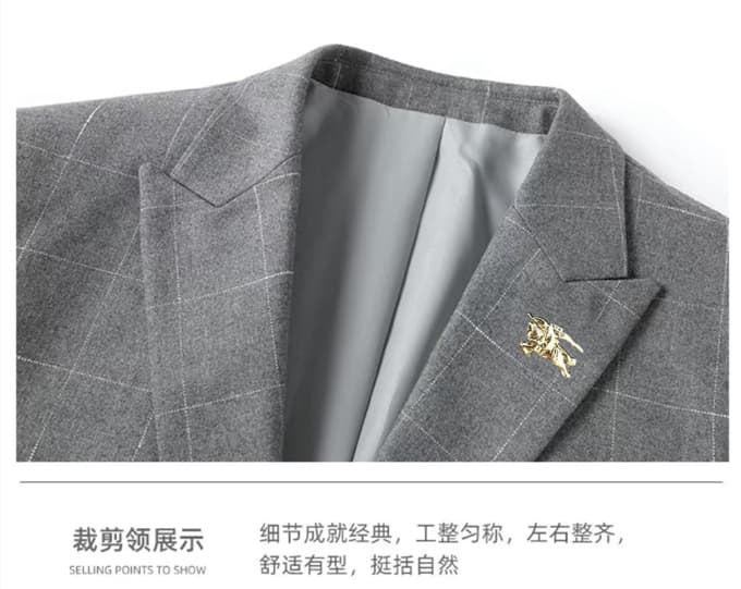 C17958 Wool fabric 210 – suitable for wearing. Highly recommended by the store’s staff! A must-have item! 🔥 [BURBERRY] Original high-end suit set from the official website. A new model for fashion shows and events. The highest quality version, created by  — image 3