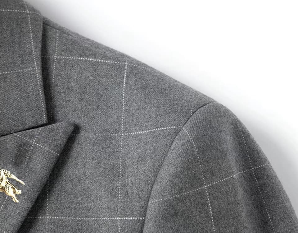 C17958 Wool fabric 210 – suitable for wearing. Highly recommended by the store’s staff! A must-have item! 🔥 [BURBERRY] Original high-end suit set from the official website. A new model for fashion shows and events. The highest quality version, created by  — image 5