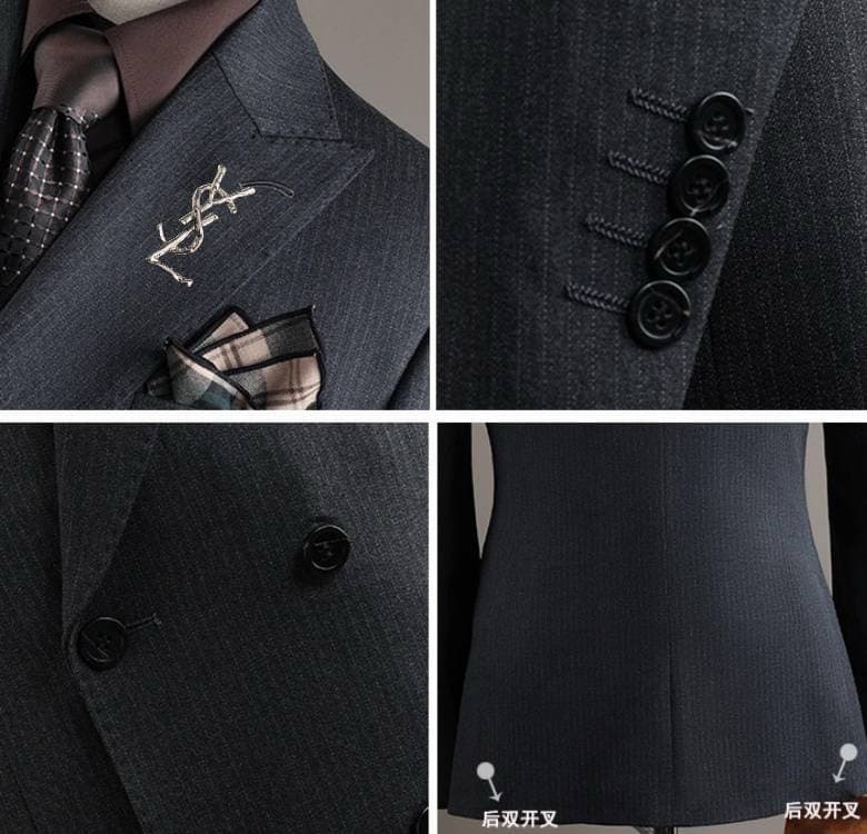 C17956 The preferred choice for business occasions! Essential formal attire for business negotiations and interviews! Wedding dresses! Highly recommended by stores! Top-selling products! 🔥 [YSL] High-end suit sets from the original collection, identical t — image 6
