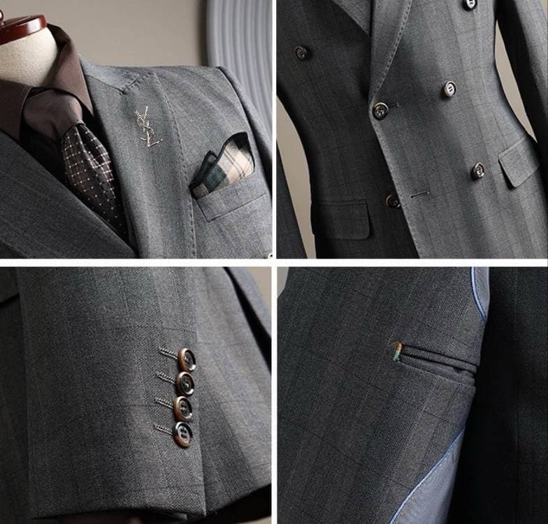 C17953 The preferred choice for business occasions! Essential formal attire for business negotiations and interviews! Wedding dresses! Highly recommended by stores! Top-selling products! 🔥 [Saint Laurent YSL] High-end suit sets, identical to those on the  — image 8