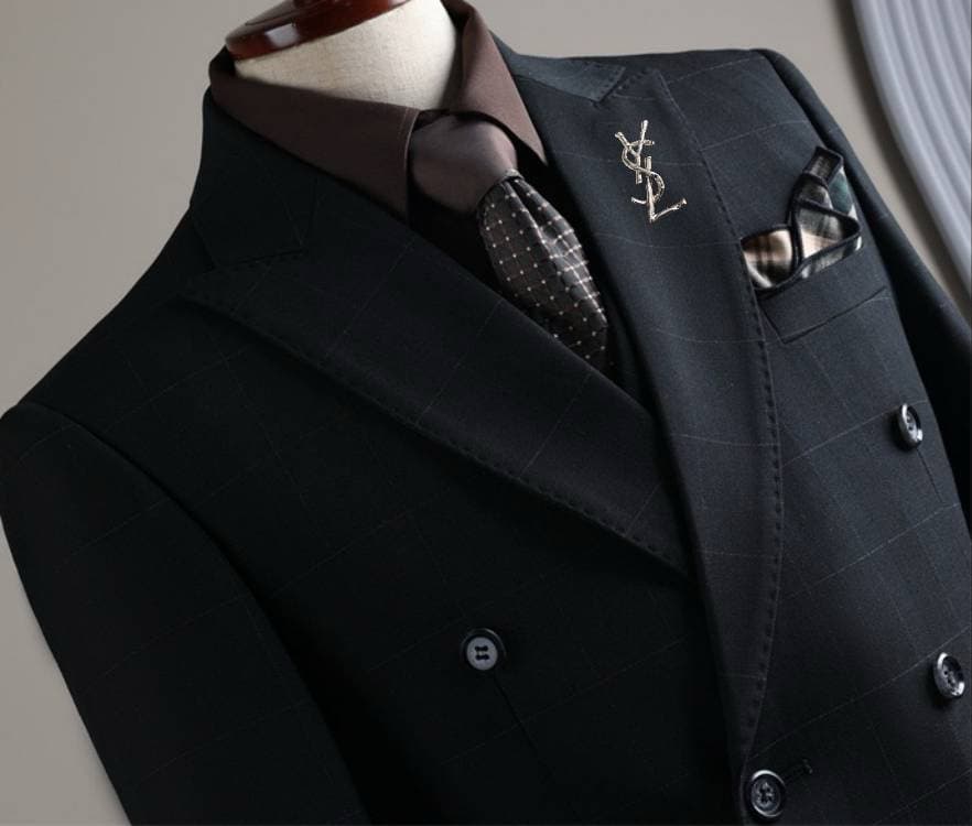 C17953 The preferred choice for business occasions! Essential formal attire for business negotiations and interviews! Wedding dresses! Highly recommended by stores! Top-selling products! 🔥 [Saint Laurent YSL] High-end suit sets, identical to those on the  — image 6