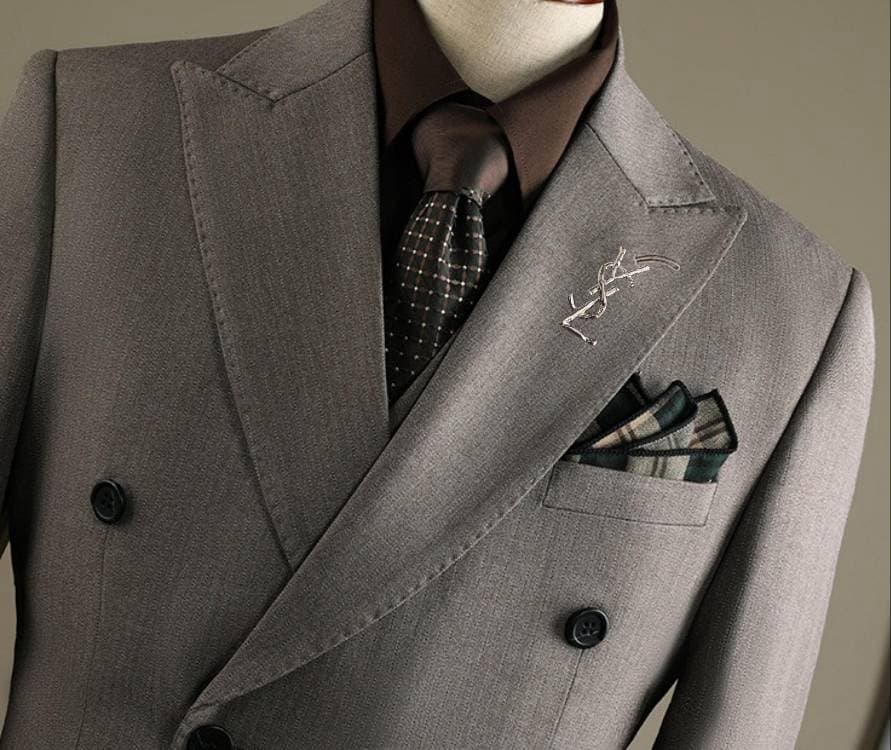 C17952 The preferred choice for business occasions! Essential formal attire for business negotiations and interviews! Wedding dresses! Highly recommended by stores! Top-selling products! 🔥 [Saint Laurent YSL] High-end suit sets, identical to those on the  — image 7