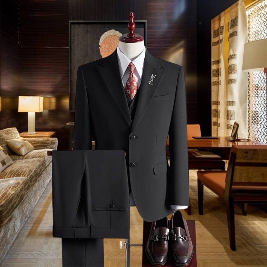 C17951 The preferred choice for business occasions! Essential formal attire for business negotiations and interviews! Wedding dresses! Highly recommended by stores! Best-selling products! 🔥 [Saint Laurent YSL] High-end suit sets – identical to those on th — image 1