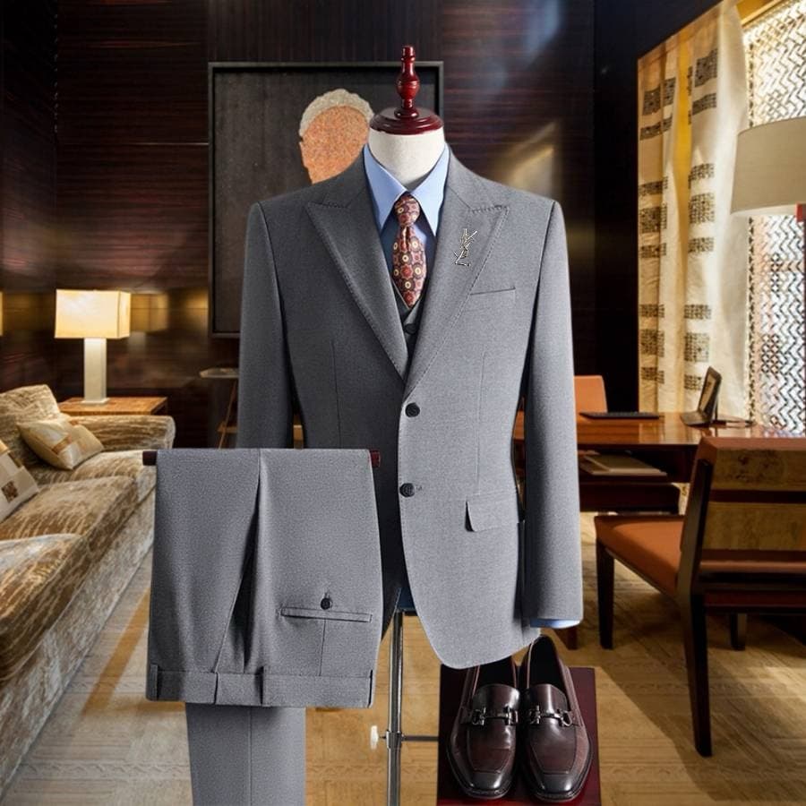 C17950 The preferred choice for business occasions! Essential formal attire for business negotiations and interviews! Wedding dresses! Highly recommended by stores! Top-selling products! 🔥 [YSL] High-end suit sets from the original collection – identical  — image 2