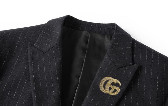 C17941 Wool fabric 190 – suitable for wearing. Highly recommended by the store’s sales staff! This is a popular product! 🔥 [GUCCI] Original high-end suit set from the official website. A new model for fashion shows and events. The highest quality version  — image 5