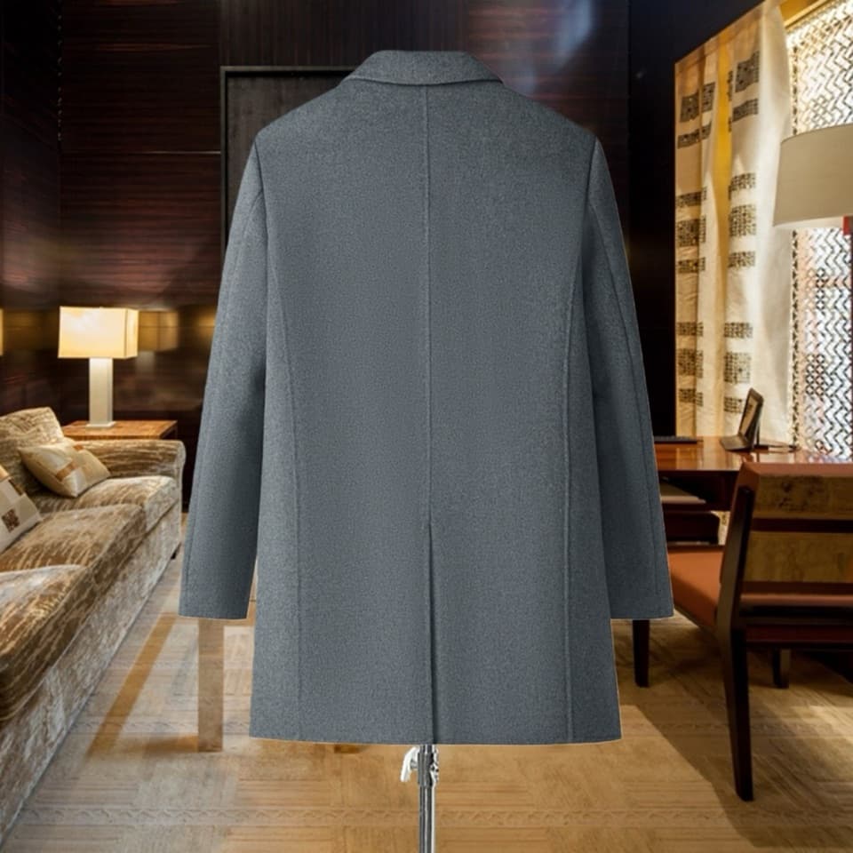 C17930 Highly recommended by the store! The best-selling item! 🔥 [PRADA] True cashmere coat ⚡️ A high-end wool coat for men from a famous brand ⚡️ Exquisite European craftsmanship – original products 🐂 Delivered to the warehouse 🍀 Top-quality men’s clothi — image 2