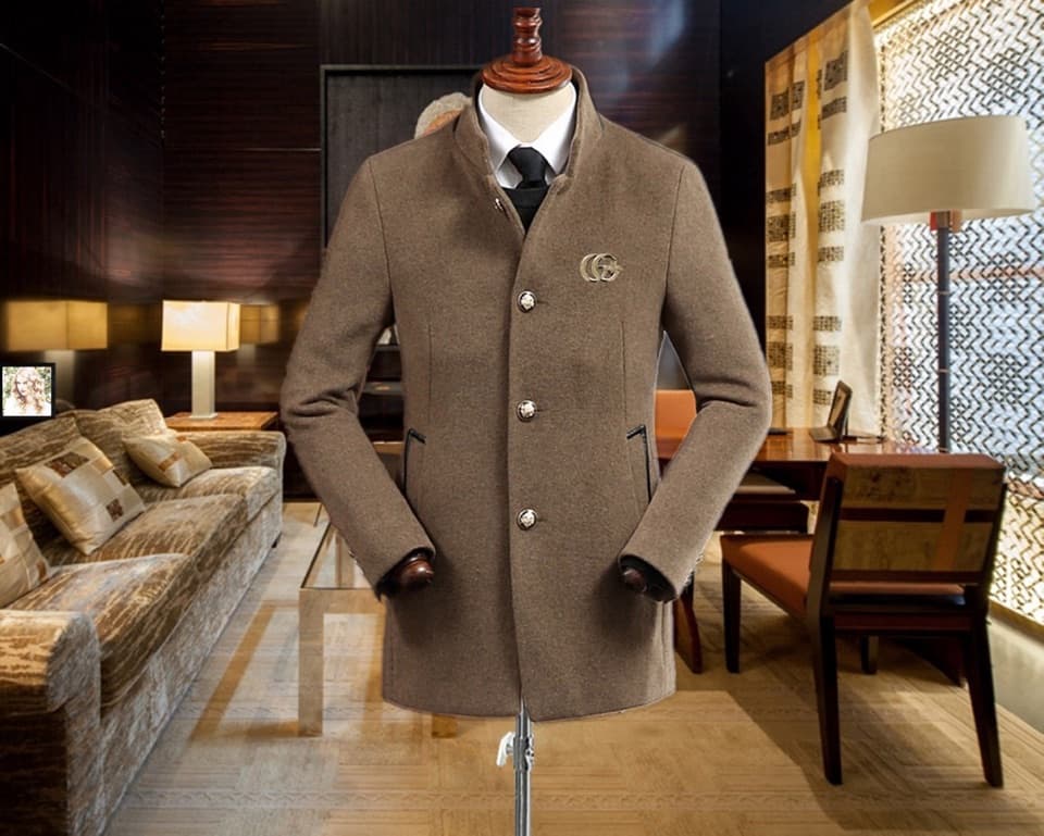 C17911 Recommended by the store! Top-selling product! 🔥 [GUCCI] Real cashmere coat ⚡️ A high-end wool coat for men from a prestigious brand ⚡️ Exquisite European craftsmanship – original items 🐂 The products are stored in the warehouse 🍀 Top-quality men’s — image 1
