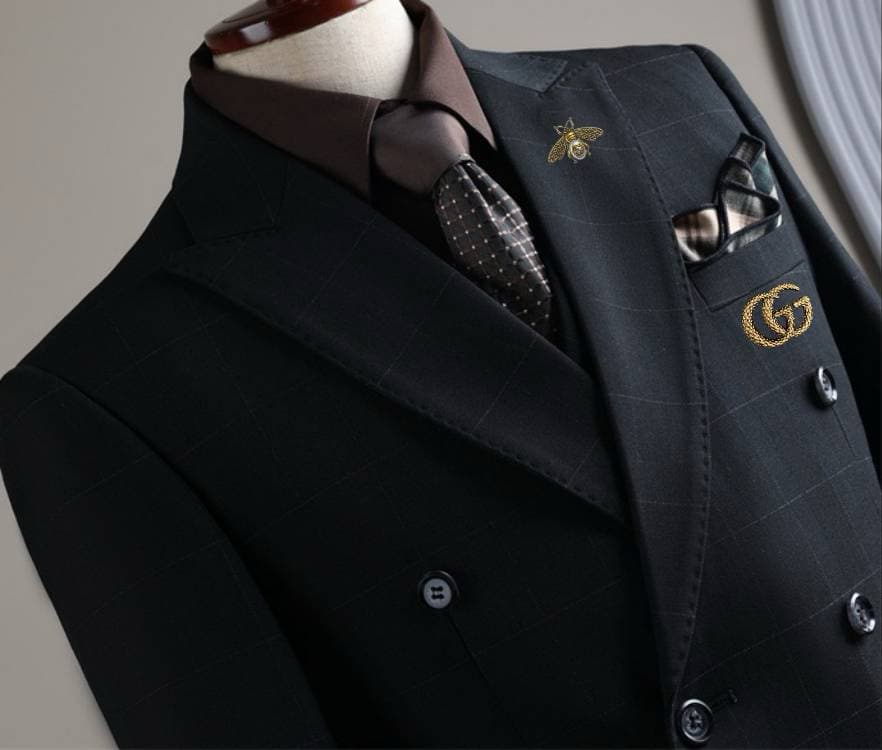 C17902 The preferred choice for business occasions! Essential formal attire for business negotiations and interviews! Wedding dresses! Highly recommended by stores! Top-selling products! 🔥 GUCCI】Original high-end suit sets, identical to those on the offic — image 6