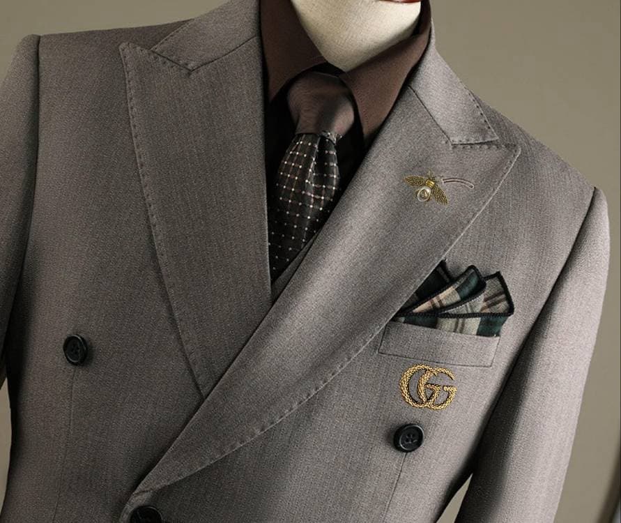 C17901 The perfect choice for business occasions! Essential formal attire for business negotiations and interviews! Wedding dresses! Highly recommended by stores! Top-selling items! 🔥 GUCCI】Original high-end suit sets – identical to those on the official  — image 7