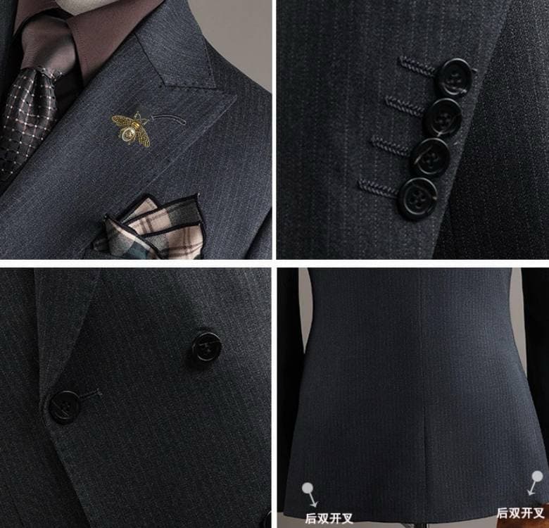 C17901 The perfect choice for business occasions! Essential formal attire for business negotiations and interviews! Wedding dresses! Highly recommended by stores! Top-selling items! 🔥 GUCCI】Original high-end suit sets – identical to those on the official  — image 6