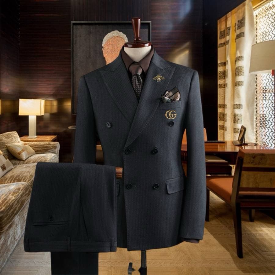 C17900 The perfect choice for business occasions! Essential formal attire for business negotiations and interviews! Wedding dresses! Highly recommended by stores! Top-selling products! 🔥 GUCCI】Original high-end suit sets – identical to those on the offici — image 2