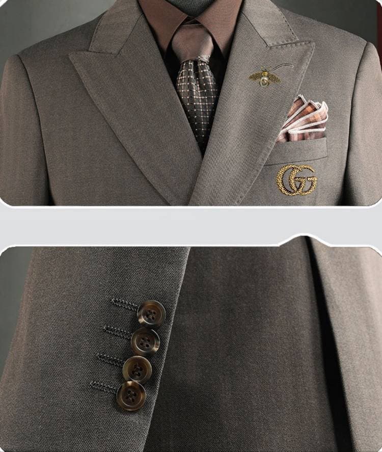 C17899 The preferred choice for business occasions! Essential formal attire for business negotiations and interviews! Wedding dresses! Recommended by stores! Top-selling items! 🔥 GUCCI】Original high-end suit sets – identical to those on the official websi — image 7