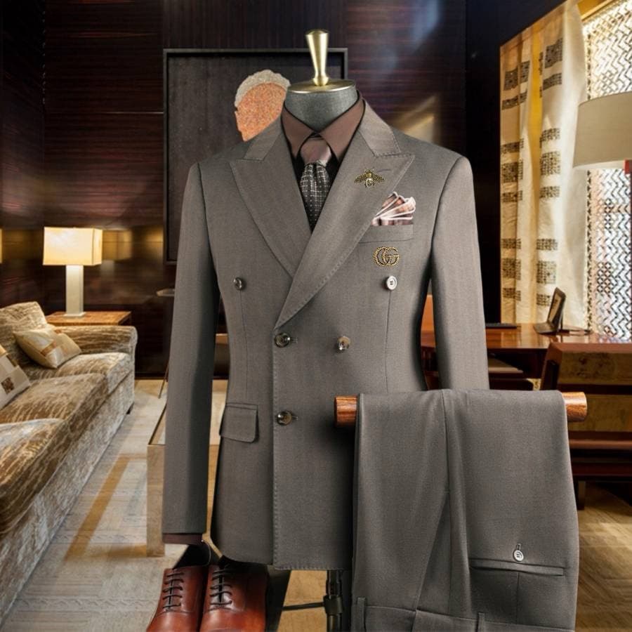 C17899 The preferred choice for business occasions! Essential formal attire for business negotiations and interviews! Wedding dresses! Recommended by stores! Top-selling items! 🔥 GUCCI】Original high-end suit sets – identical to those on the official websi — image 4