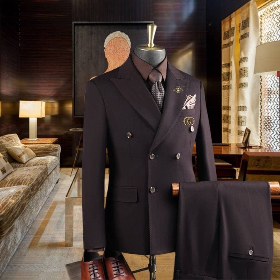 C17899 The preferred choice for business occasions! Essential formal attire for business negotiations and interviews! Wedding dresses! Recommended by stores! Top-selling items! 🔥 GUCCI】Original high-end suit sets – identical to those on the official websi — image 3