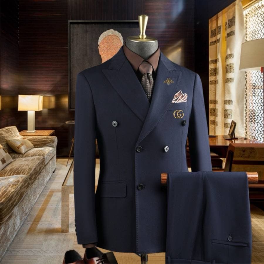 C17899 The preferred choice for business occasions! Essential formal attire for business negotiations and interviews! Wedding dresses! Recommended by stores! Top-selling items! 🔥 GUCCI】Original high-end suit sets – identical to those on the official websi — image 2