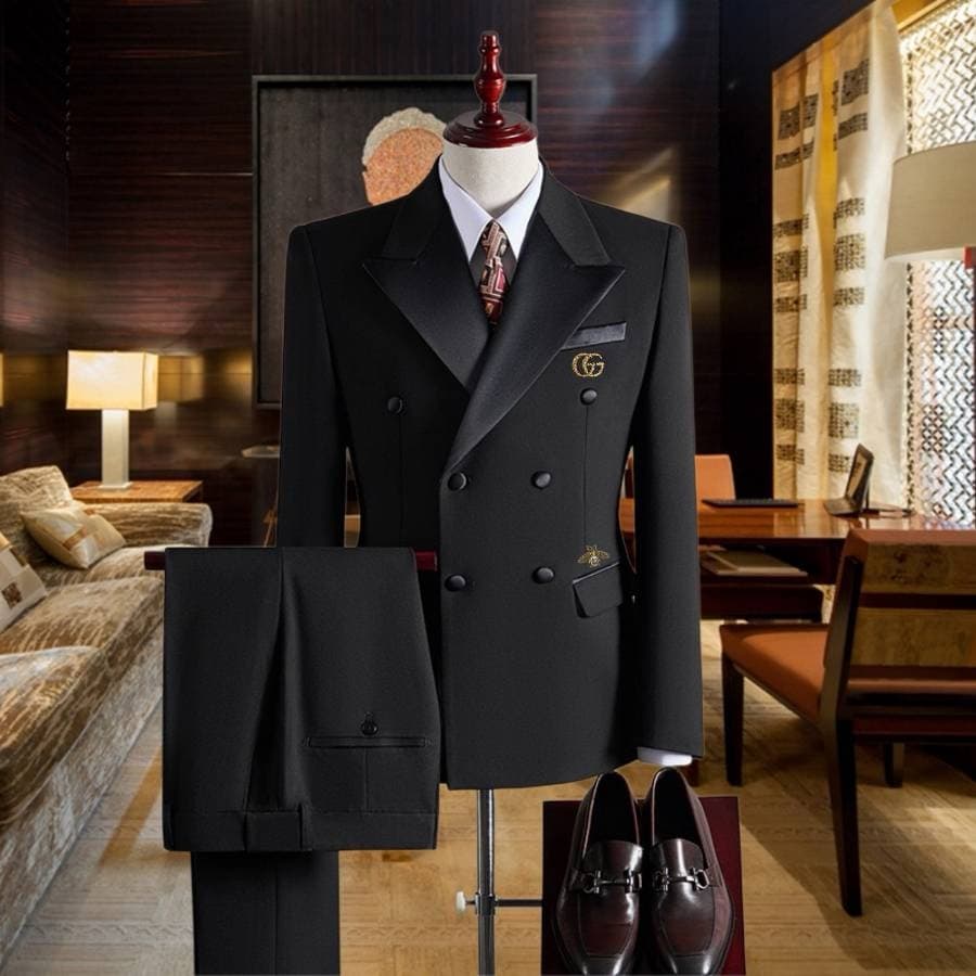 C17898 Ideal for business occasions! Essential formal attire for business negotiations and interviews! Wedding dresses! Highly recommended by stores! Best-selling items! 🔥 GUCCI】Original high-end suit sets, identical to those on the official website. Thre — image 2