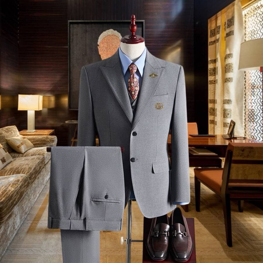 C17896 The perfect choice for business occasions! Essential formal attire for business negotiations and interviews! Wedding dresses! Highly recommended by stores! Top-selling items! 🔥 GUCCI】 Original high-end suit sets, identical to those on the official  — image 4