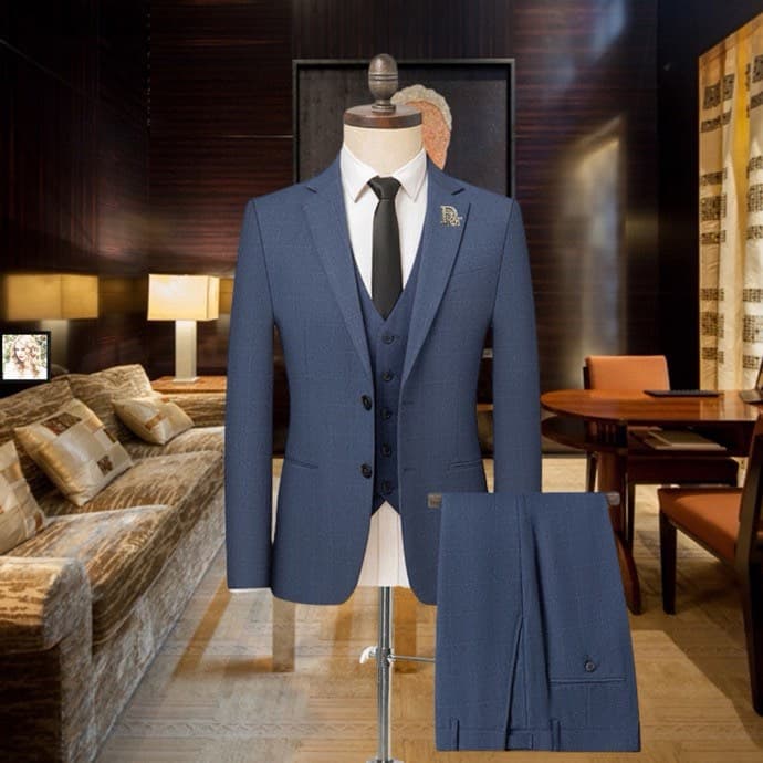 C17894 The preferred choice for business occasions! Essential formal attire for business negotiations and interviews! Wedding dresses! Highly recommended by stores! Best-selling items! [DIOR] High-end suit sets of original designs, identical to those on t — image 1