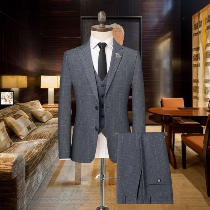 C17893 Ideal for business occasions! Essential formal attire for business negotiations and interviews! Wedding dresses! Recommended by stores! Top-selling items! [DIOR] High-end suit sets from the original collection, identical to those on the official we — image 1