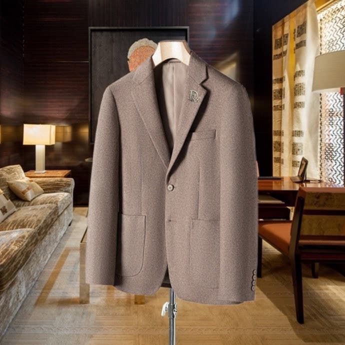 C17892 High-end product 100% wool fabric 【DIRO】100% wool fabric. New autumn/winter suits made of comfortable wool fabric! These casual or tailored suits are a high-class fashion item that truly highlights one’s style. They are imported wool fabrics with g — image 1