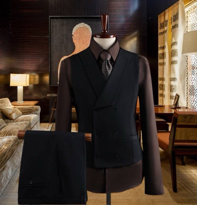C17882 Ideal for business use! Essential formal attire for business meetings and interviews! Wedding dresses! Recommended by stores! High-demand products! 🔥 [DIOR] High-end suit sets, identical to those on the official website. Three-piece suits, new desi — image 3