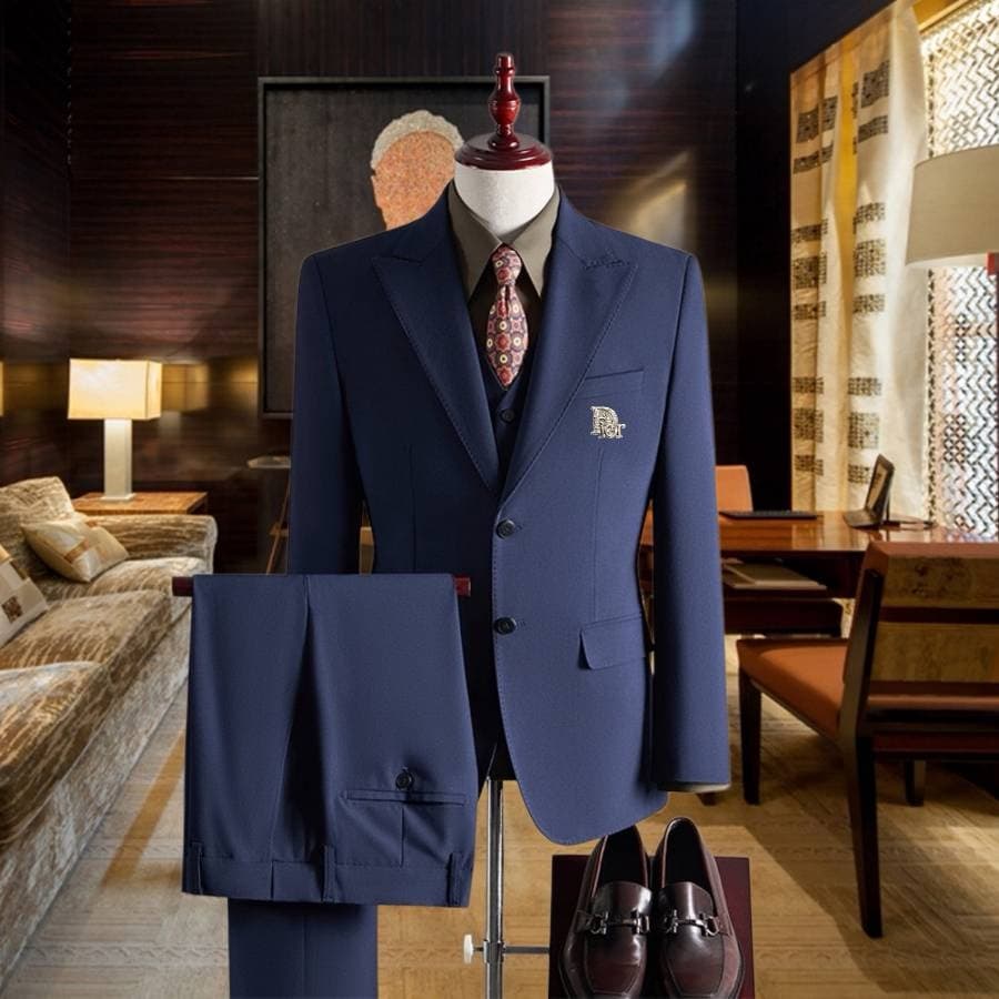 C17883 The preferred choice for business occasions! Essential formal attire for business negotiations and interviews! Wedding dresses! Highly recommended by stores! Top-selling products! 🔥 [DIOR] High-end suit sets, identical to those on the official webs — image 1